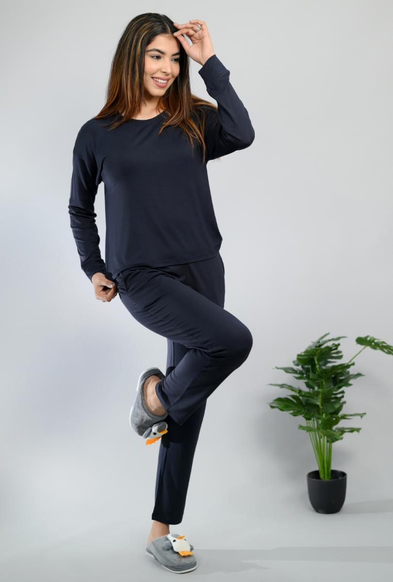 Navy loungewear coordinate set -Loungewear coordinate set