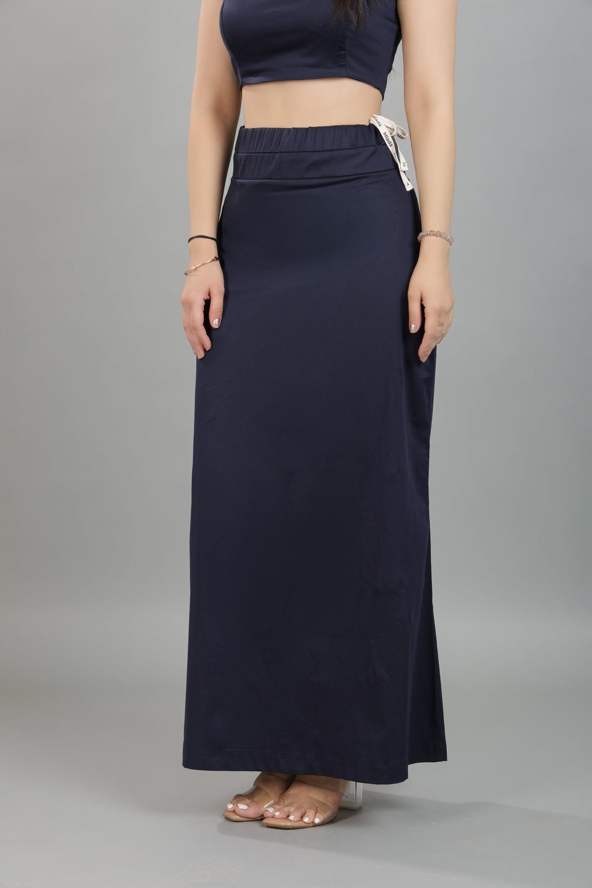 Navy saree shaper made from premium cotton -Saree shaper