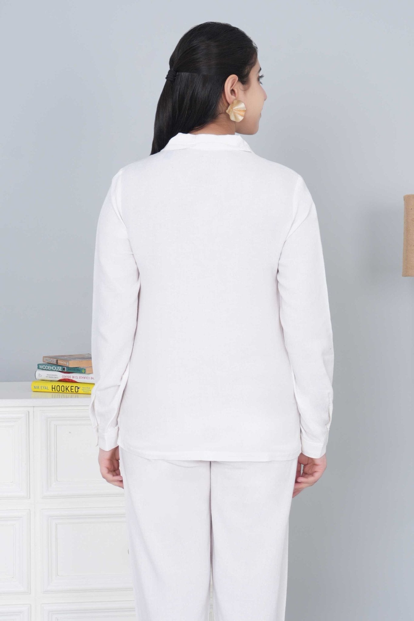 Off white cotton linen shirts - Linen shirts