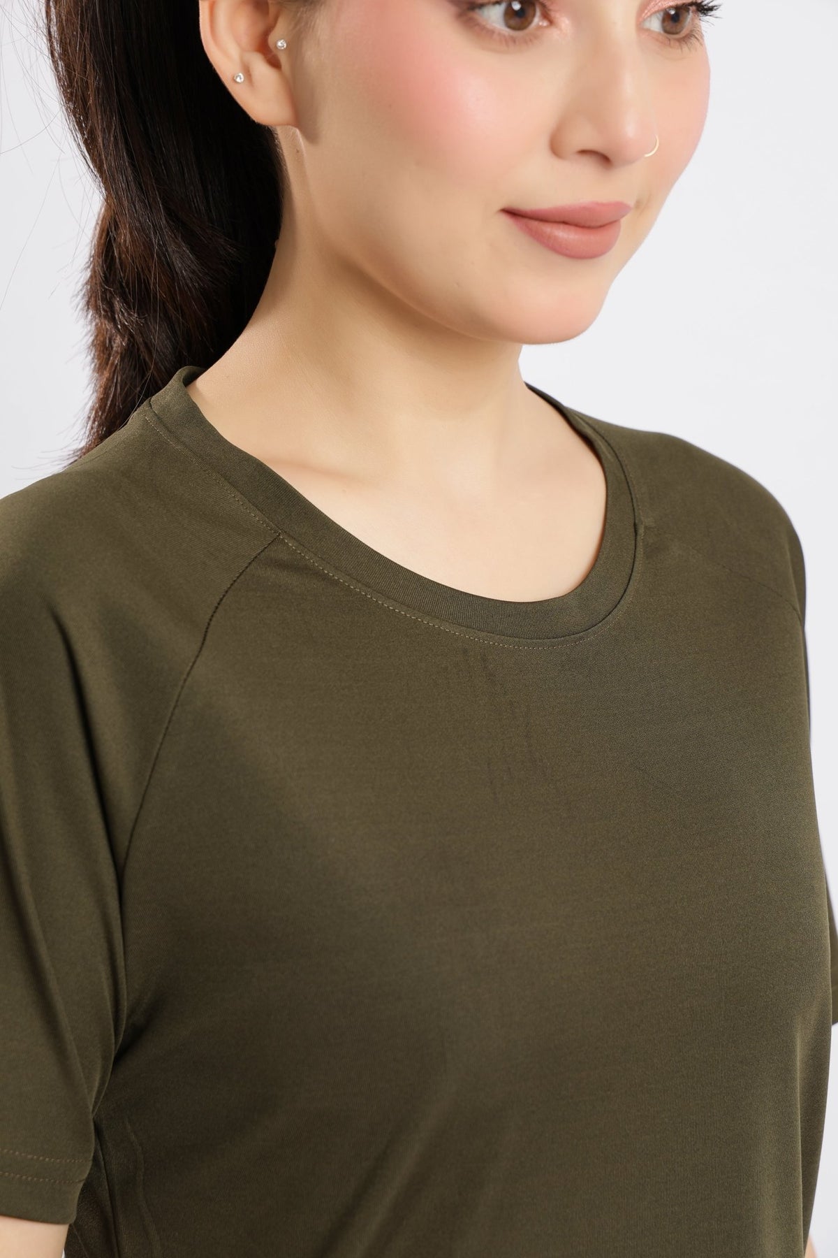 Olive active regular tshirt -Active regular tshirt