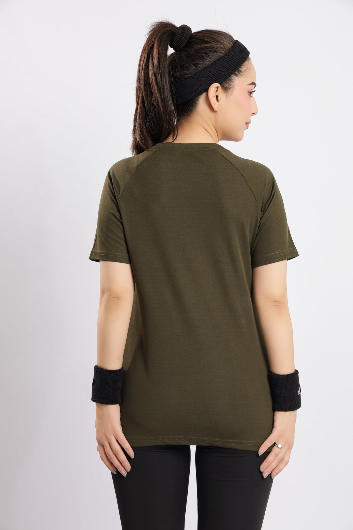 Olive active regular tshirt -Active regular tshirt