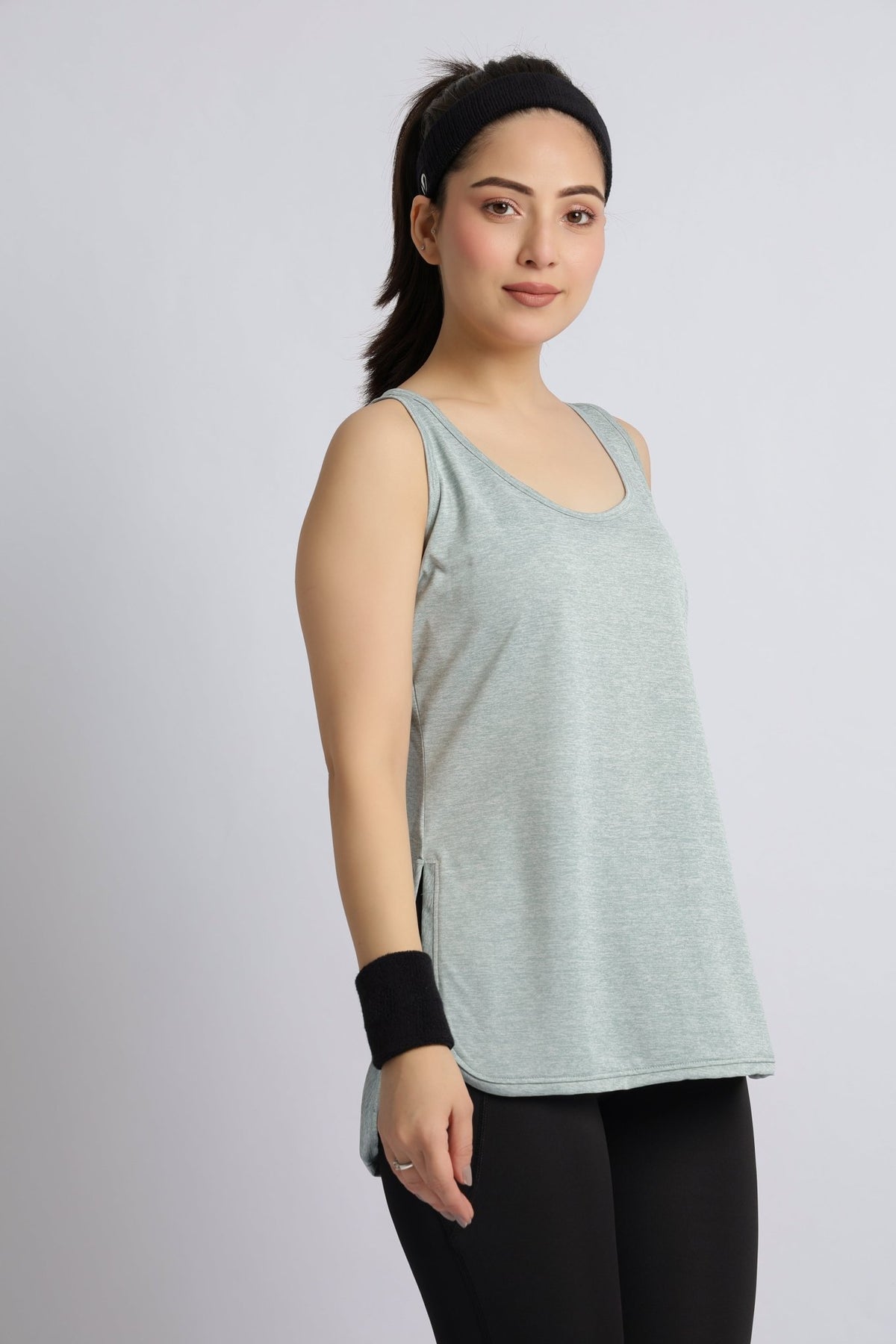 Pista melange active longline vest -Active longline vest