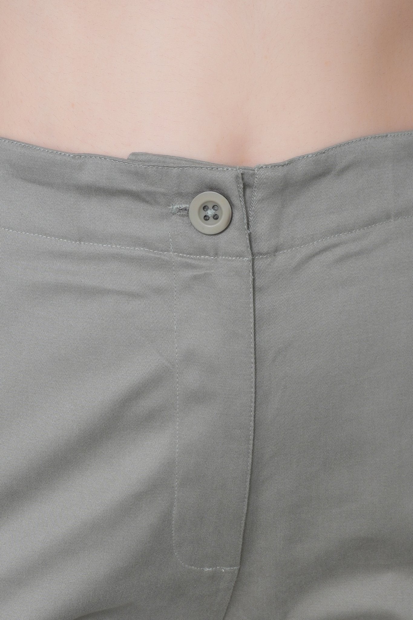 Pistachio stretchable biowash USA HQ cotton travel cargo pant with superior elastic belt. - Travel Cargo Pants