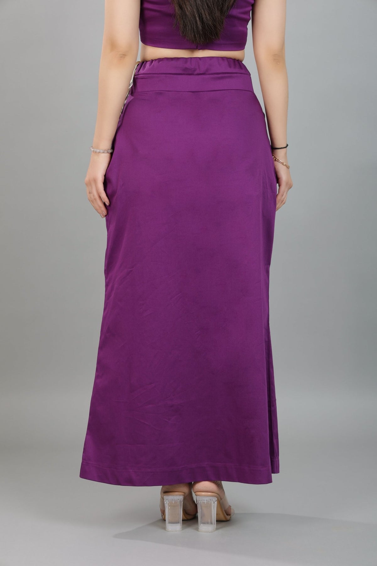 Plum saree shaper made from premium cotton -Saree shaper