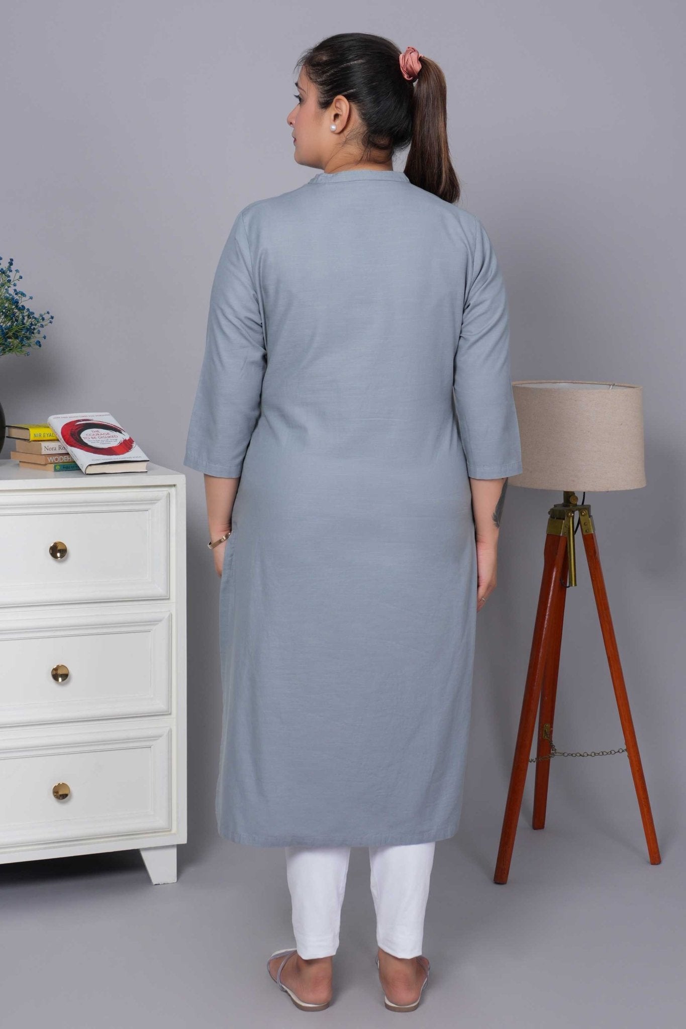 Showergrey 100% Premium Cotton Long Kurta - Long kurta
