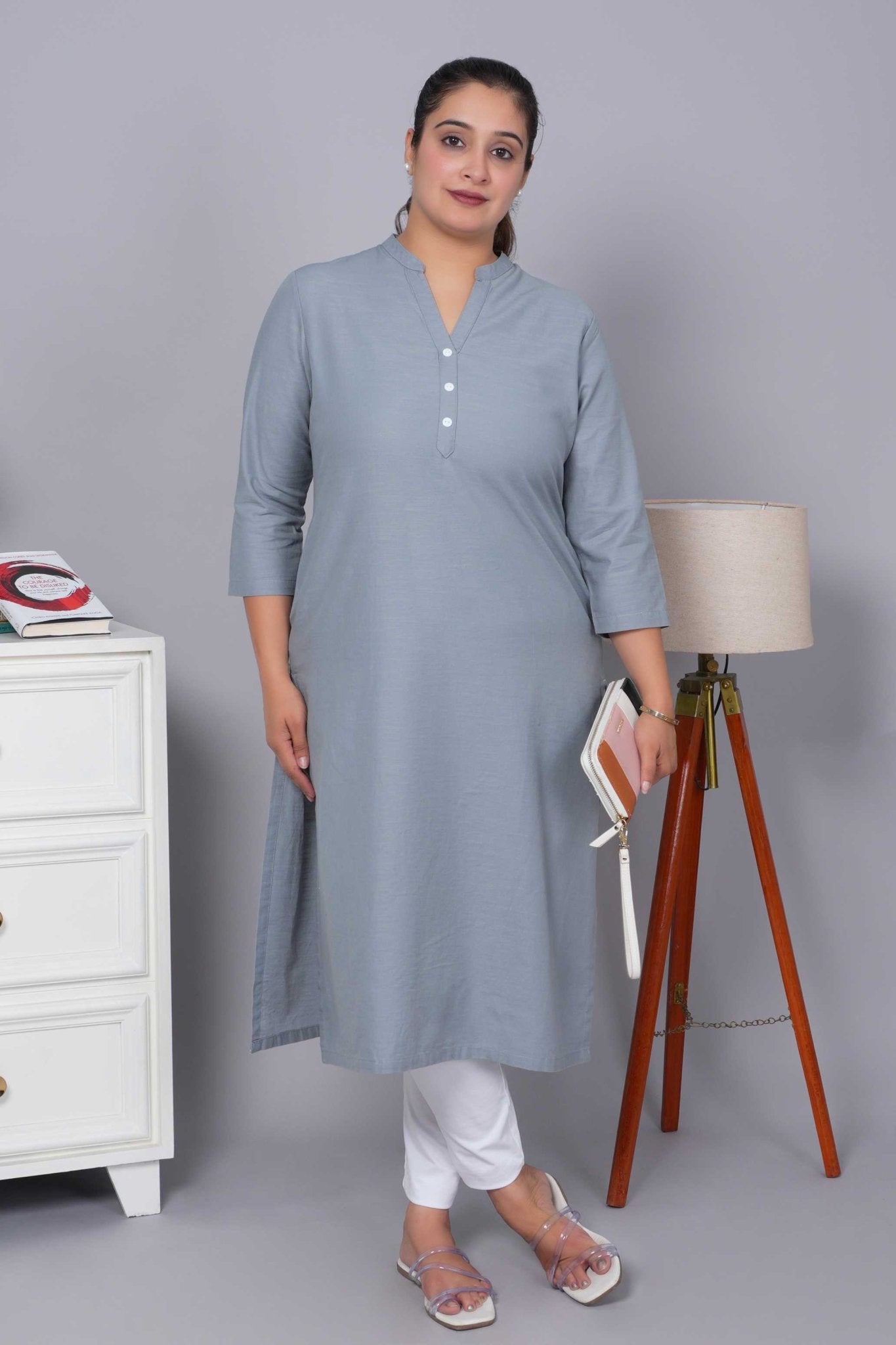 Showergrey 100% Premium Cotton Long Kurta - Long kurta