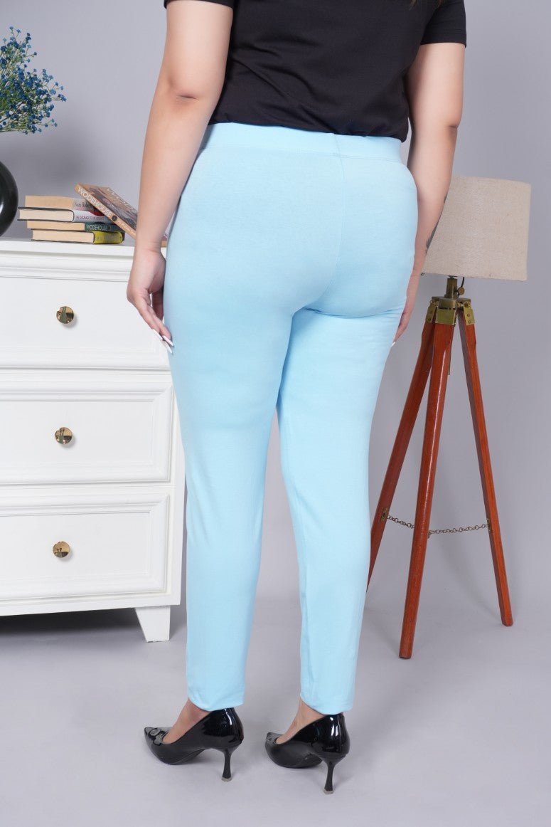 Sky blue cotton legging - Cotton leggings