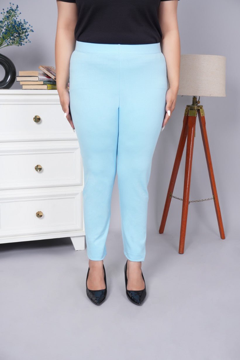 Sky blue cotton legging - Cotton leggings