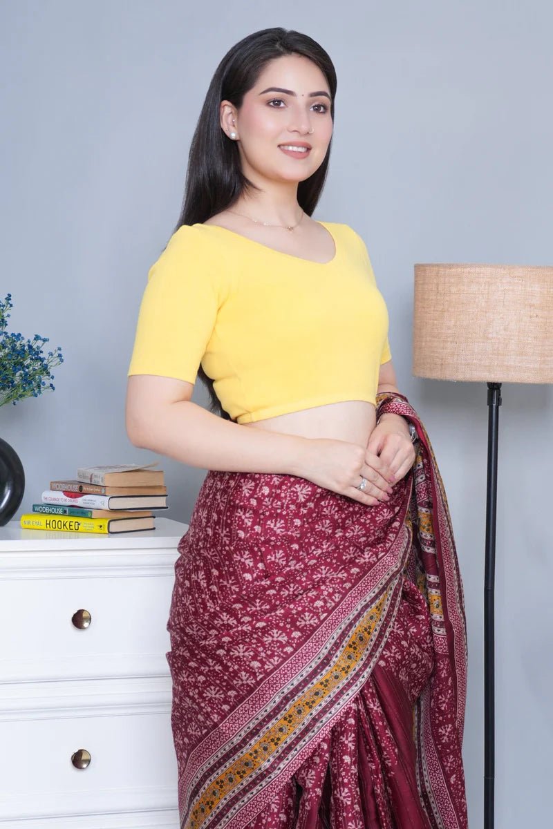 The Chloé Ribbed V - Neck Blouse - Medium