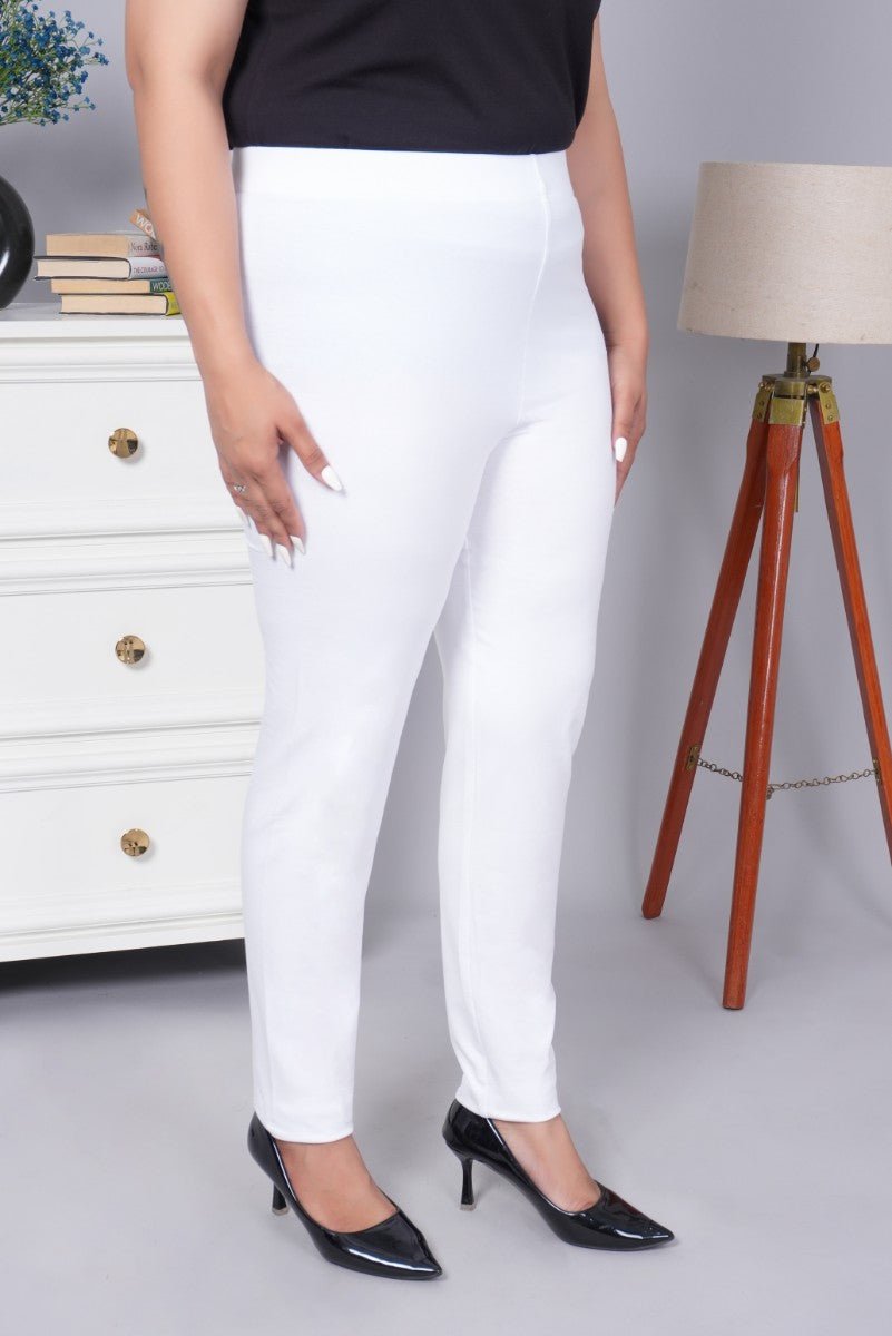 White cotton legging - Cotton leggings