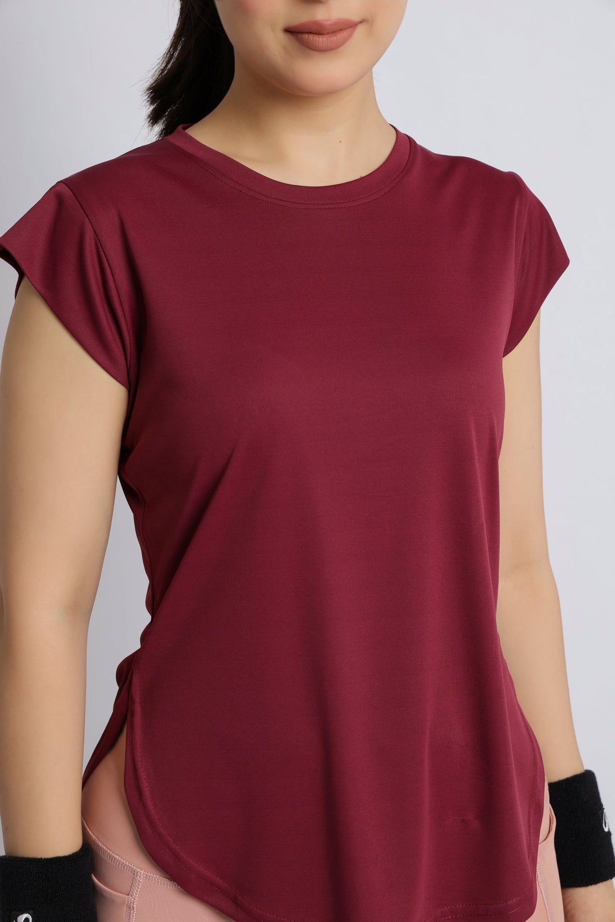 Wine active style t-shirt -Active style tshirt