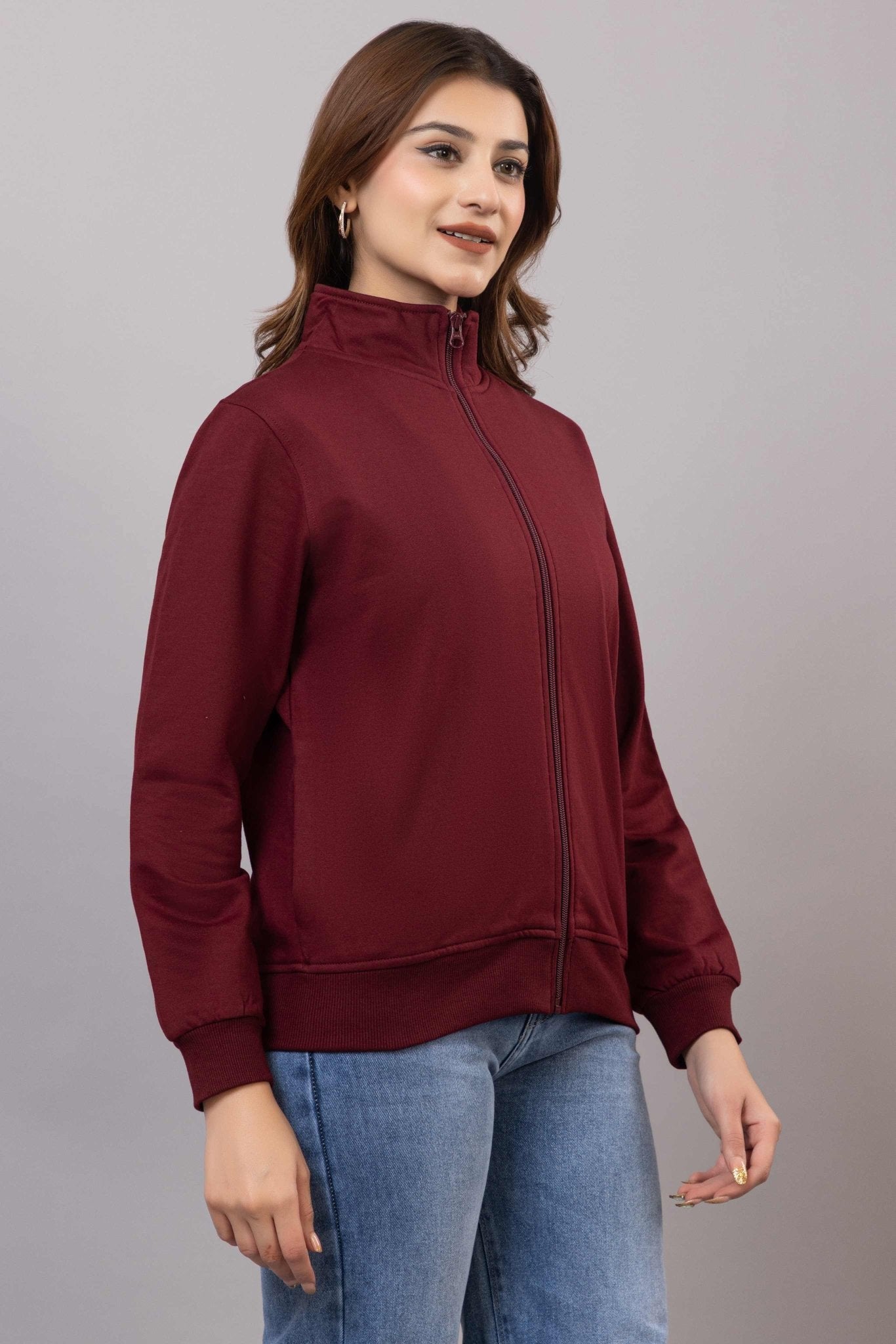 Wine winter warm sweatshirt with ultimate comfort - Winter sweatshirt