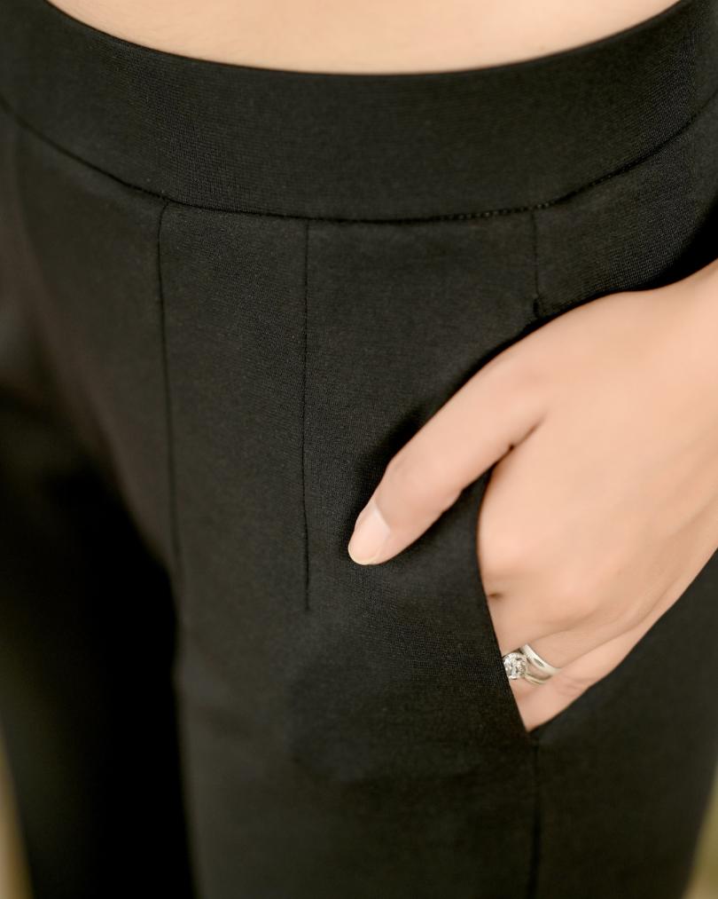 Black cigarette pants