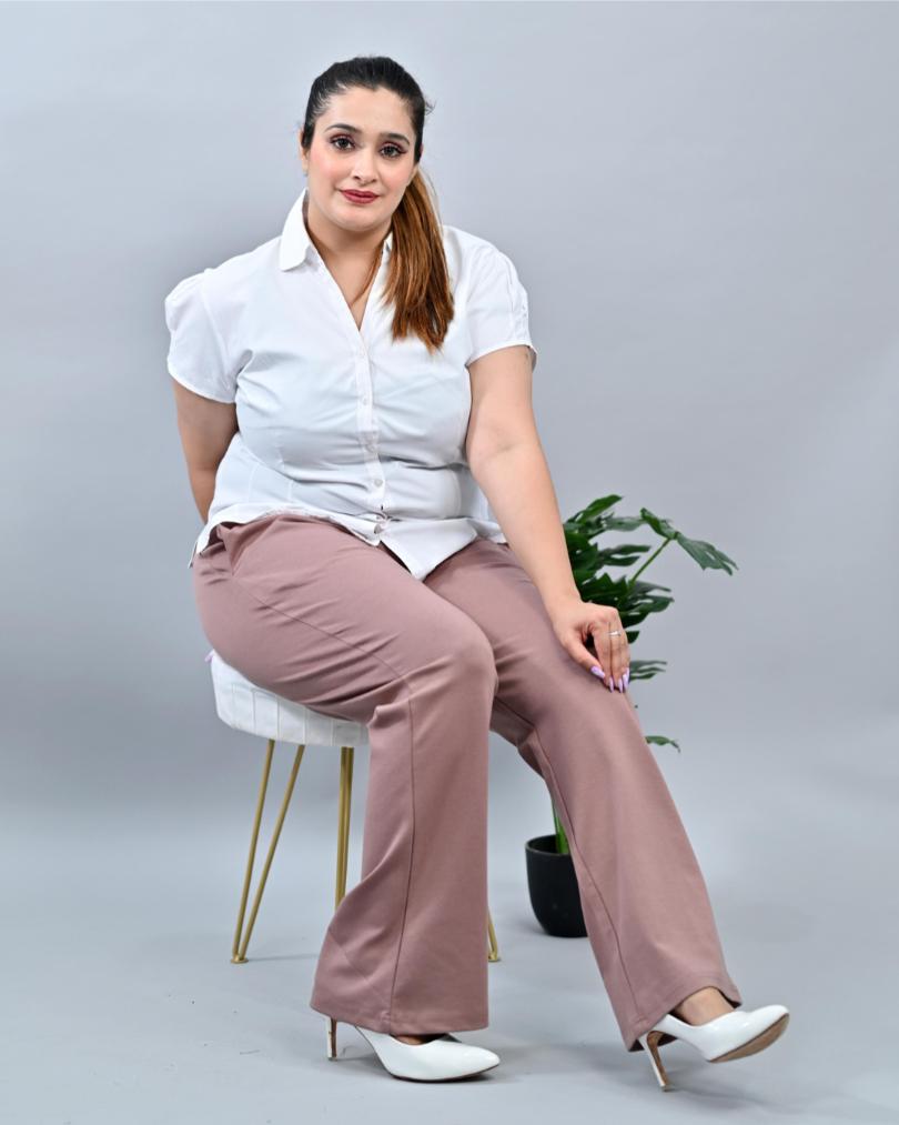 Flare pants sales for plus size