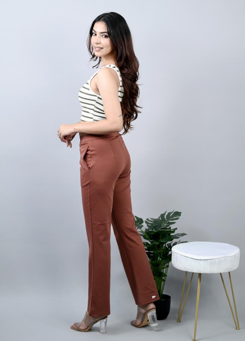 Caramel Bootcut Flare Pants -Milano bootcut flare pants