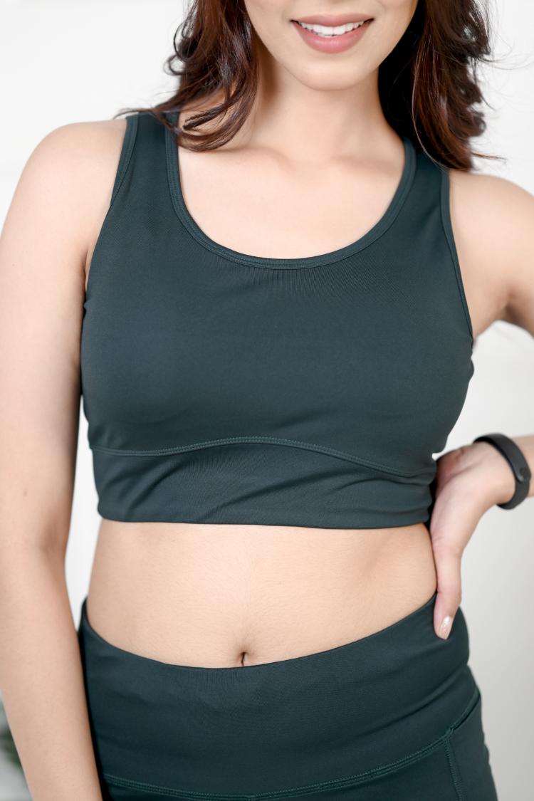 Dark Green Active Bra -Active bra