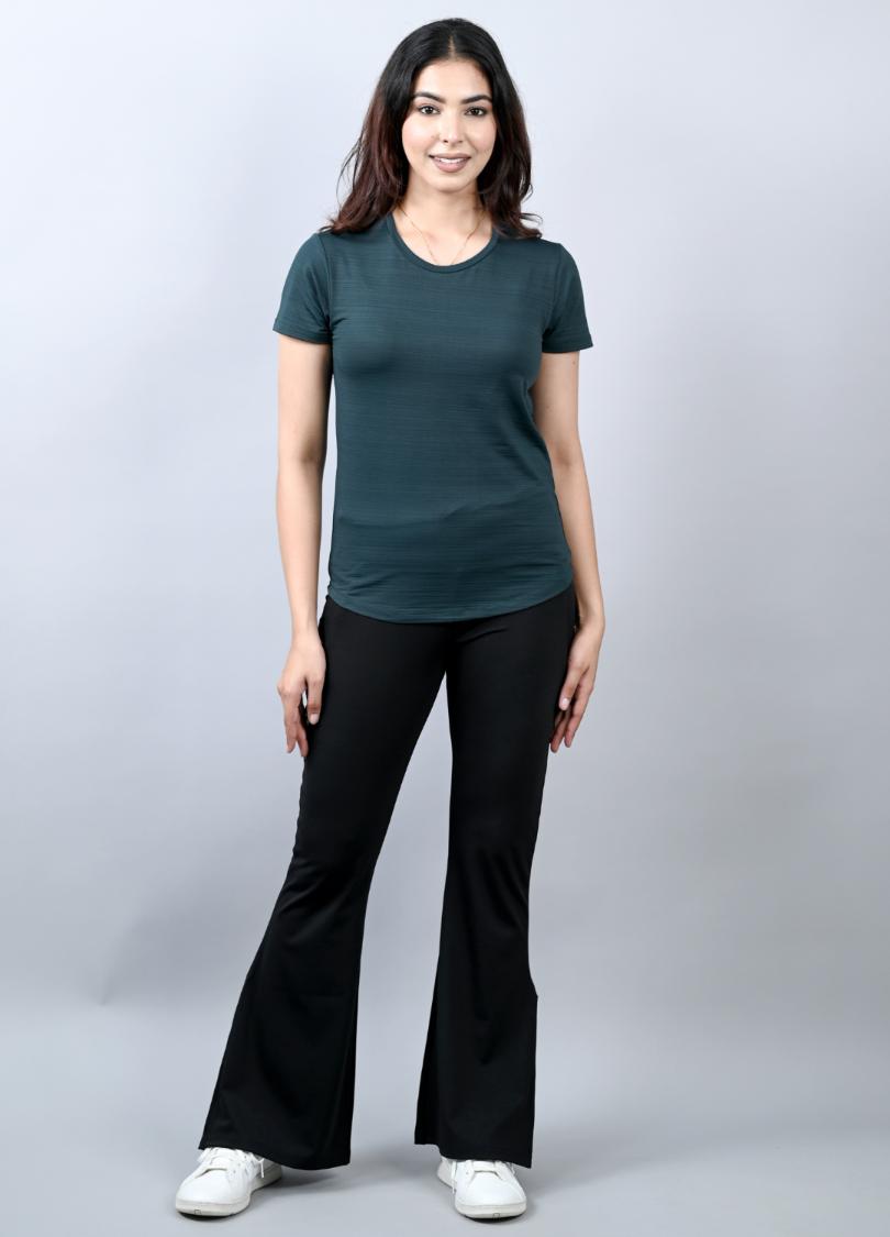 Dark Green Active T Shirt -Dark green active t shirt