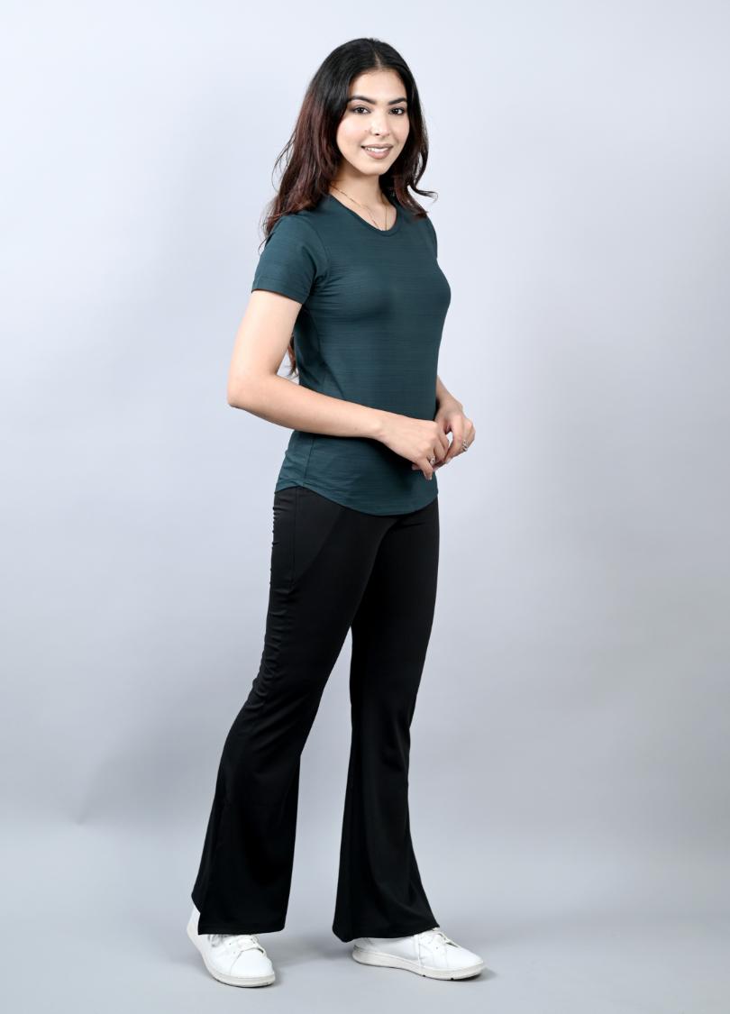 Dark Green Active T Shirt -Dark green active t shirt