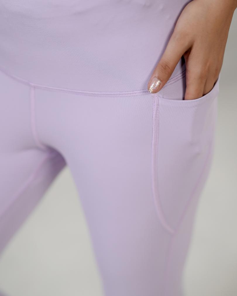 Lilac Active Leggings -Active leggings pants
