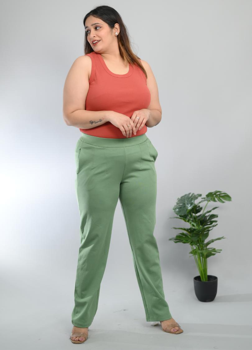 London forest plus size cigarette pencil pants