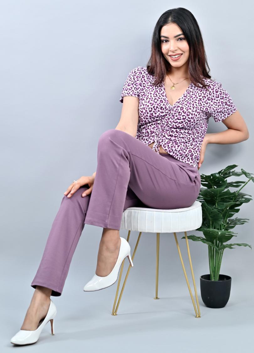 Lovely Lavender Cigarette Pencil Pants -Milano cigarette pencil pants
