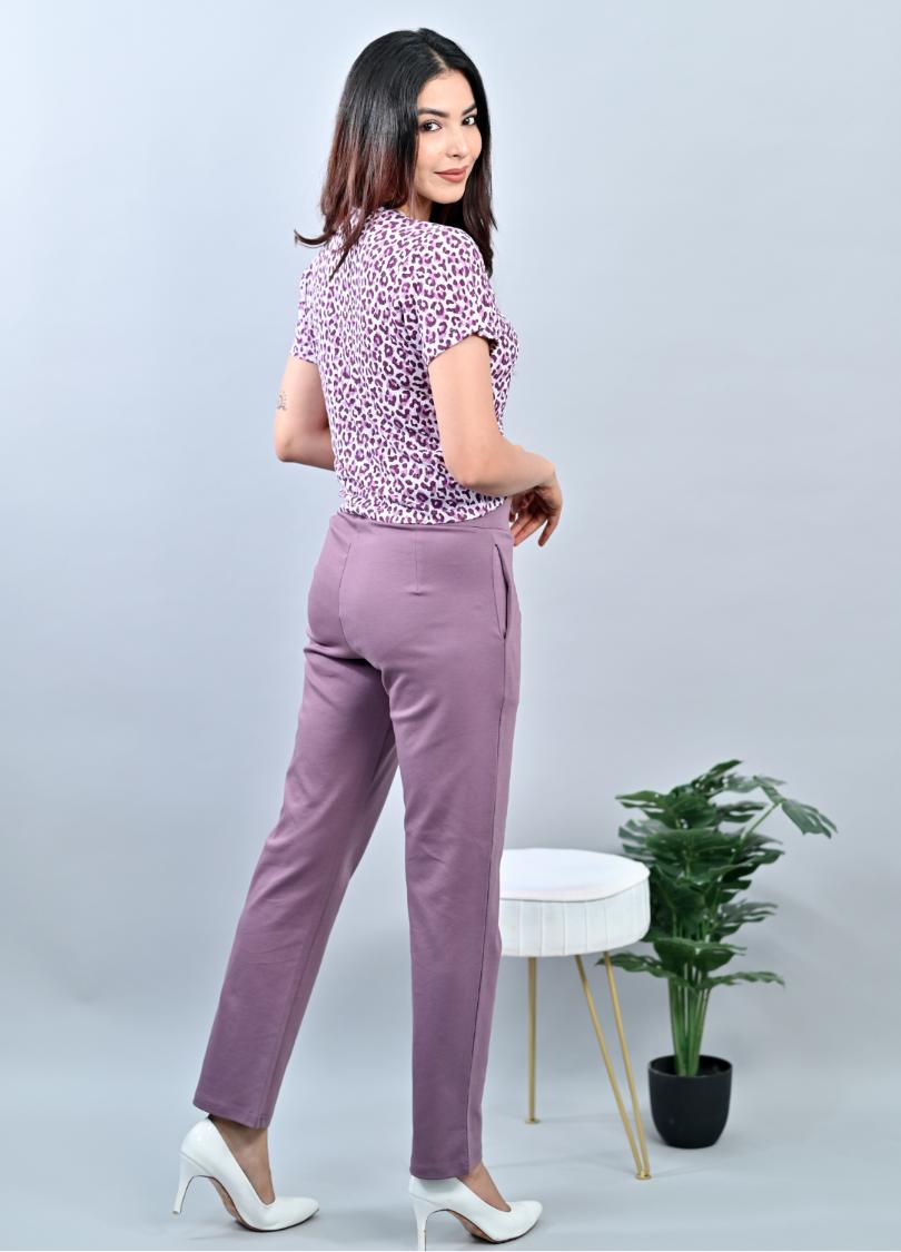 Lovely Lavender Cigarette Pencil Pants -Milano cigarette pencil pants