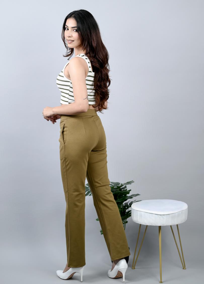 Mehendi Bootcut Flare Pants -Milano bootcut flare pants