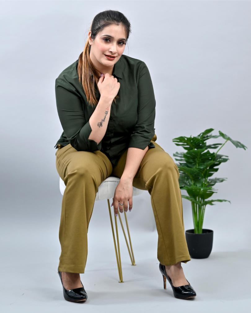 Plus size bootcut hot sale khaki pants