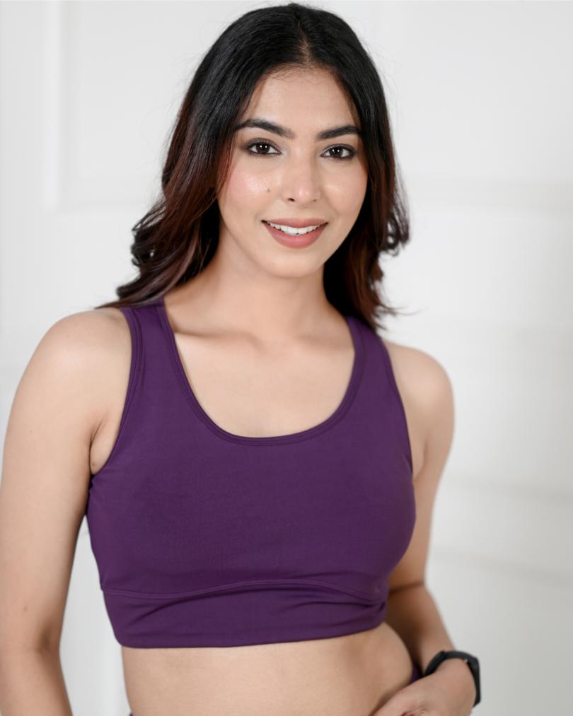 Purple Active Bra -Active bra