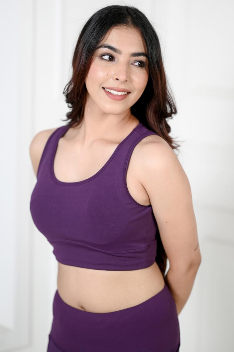 Purple Active Bra -Active bra