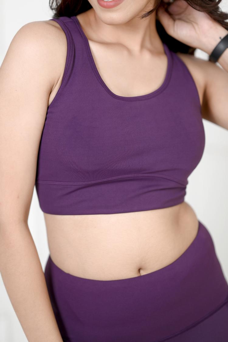 Purple Active Bra -Active bra