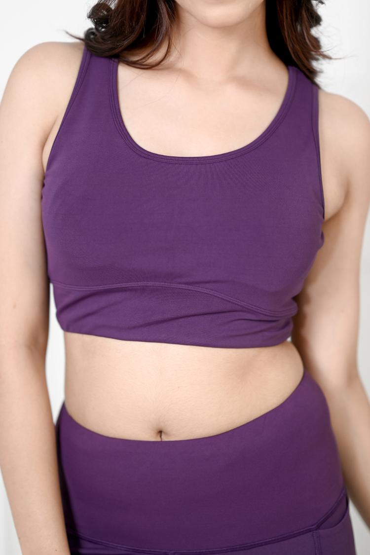 Purple Active Bra -Active bra