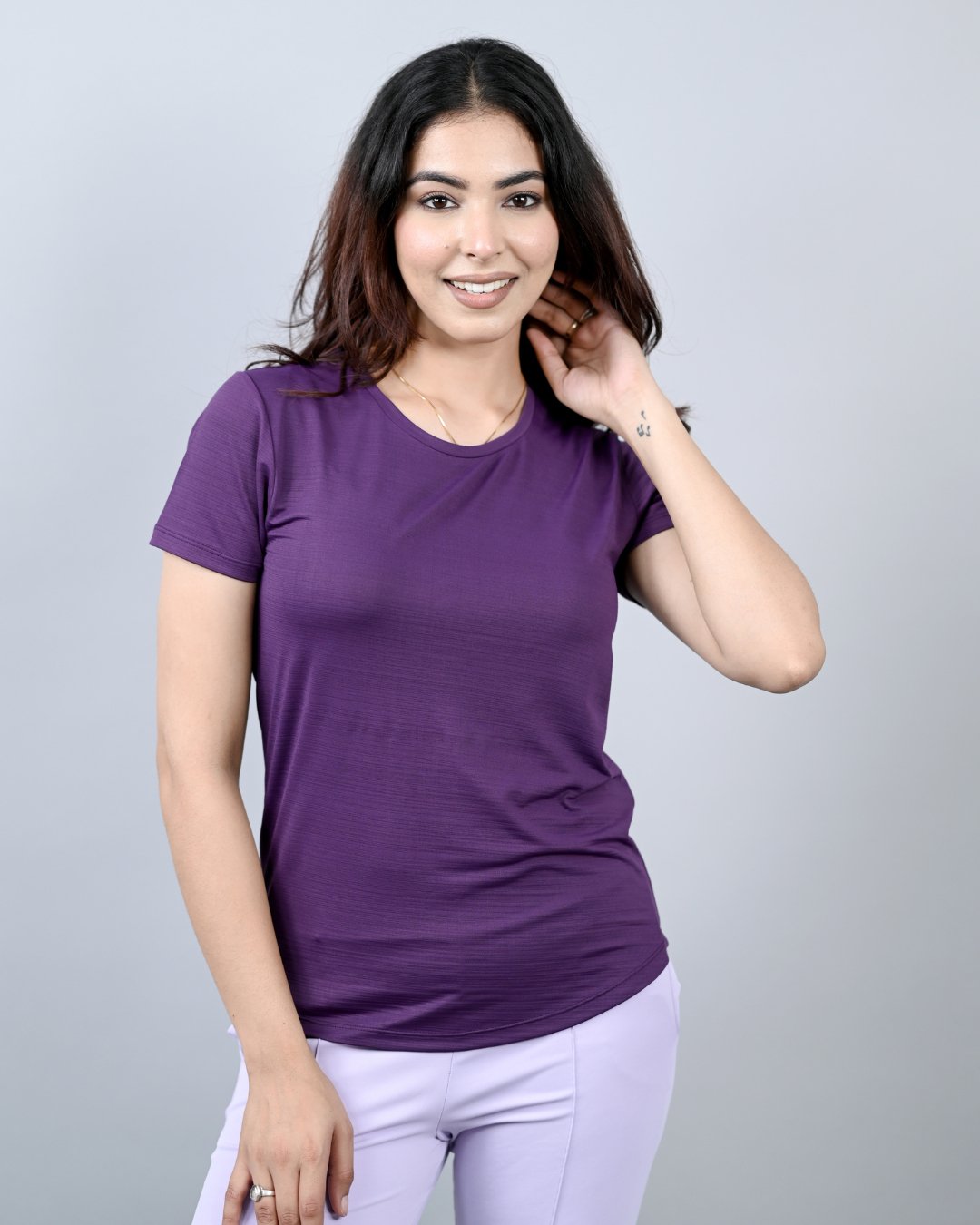Purple Active T Shirt -Active t shirt