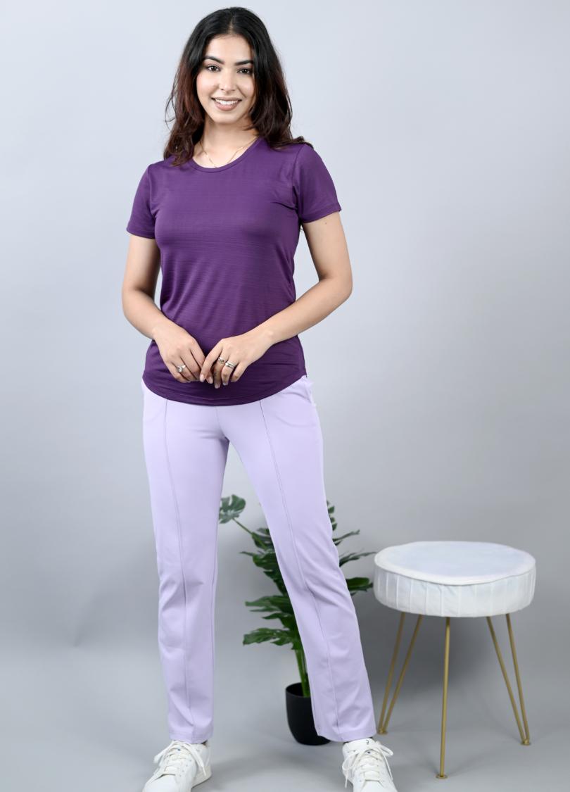 Purple Active T Shirt -Active t shirt
