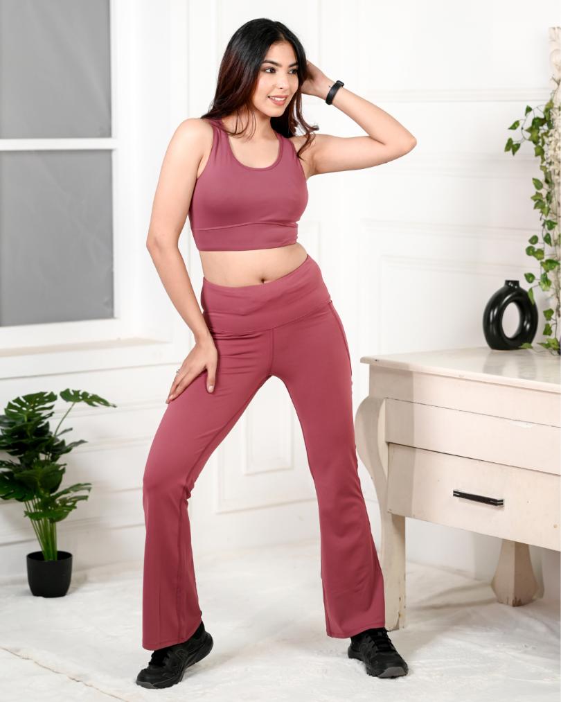 Rose Active Flare Pants -Active flare pants