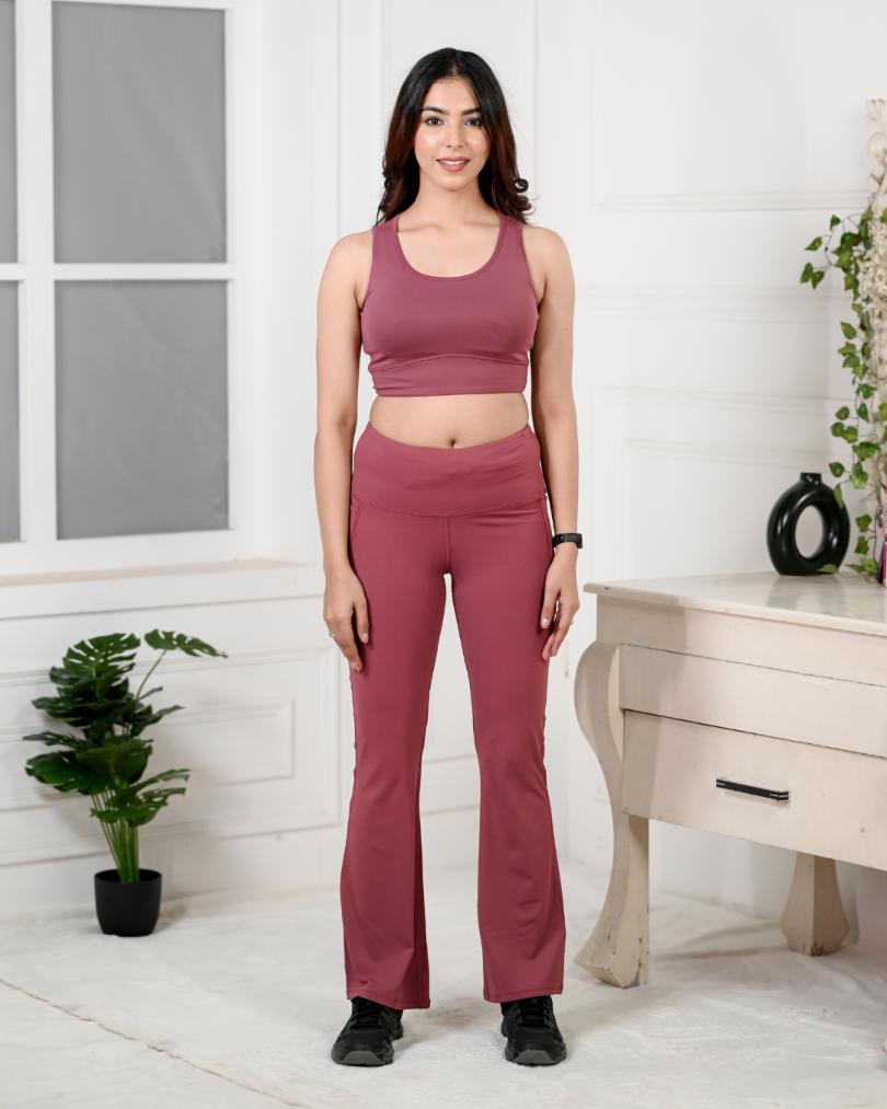 Rose Active Flare Pants -Active flare pants