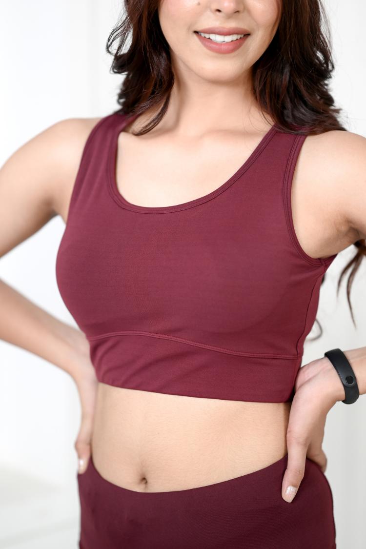 Wine Active Bra -Active bra