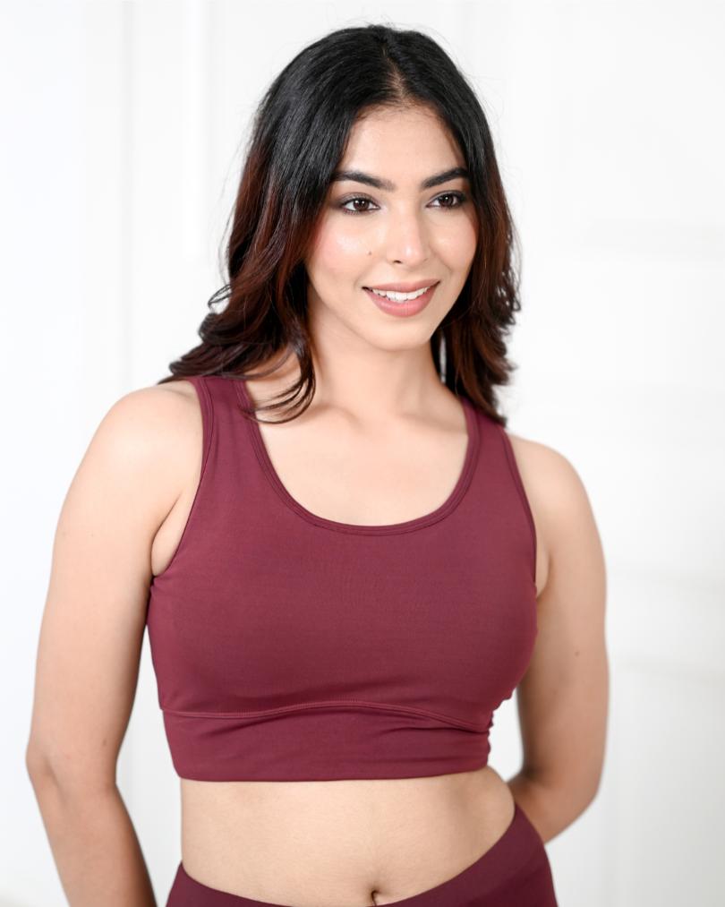 Wine Active Bra -Active bra