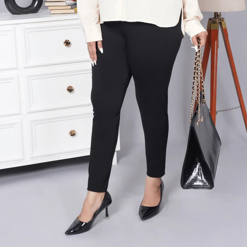 black dress women's polyester spandex dress pants