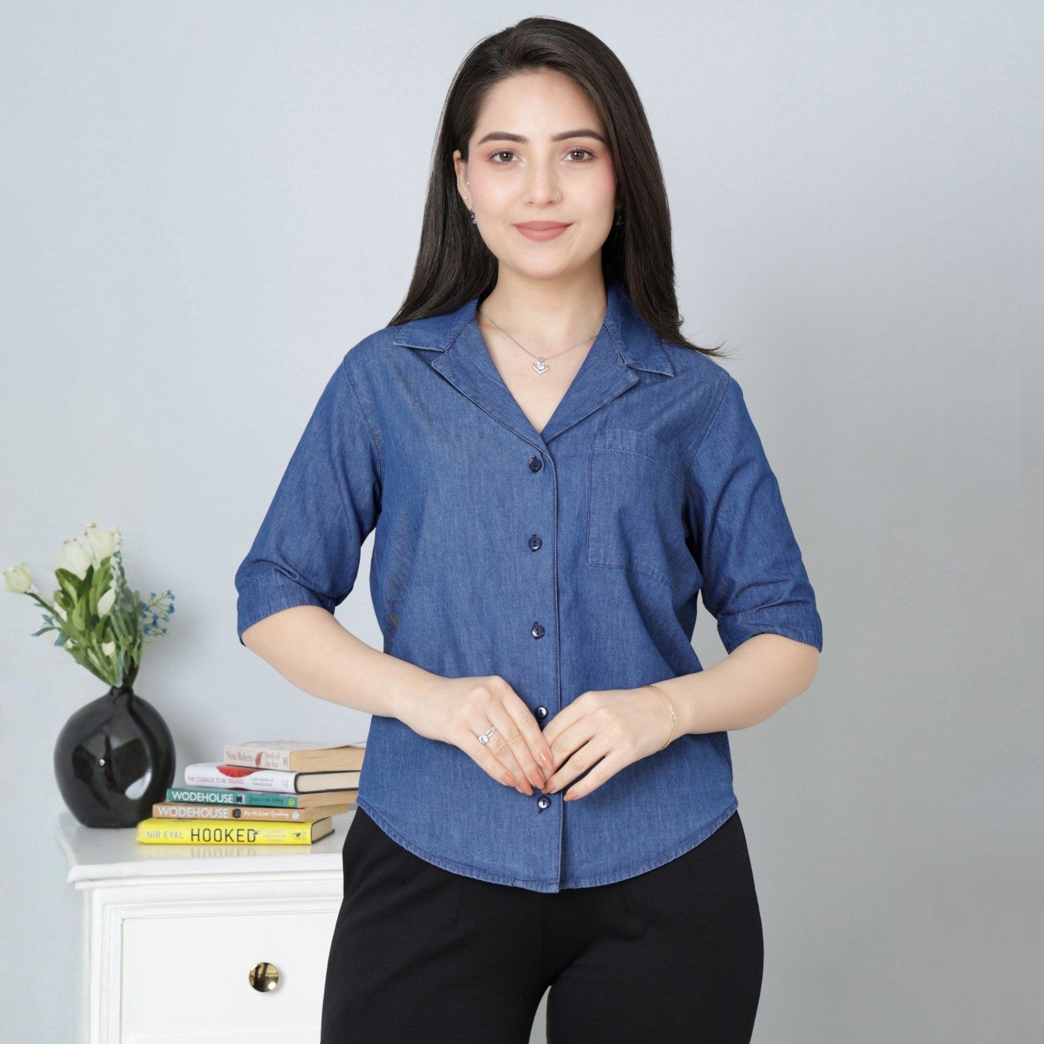 Lapel collar top - Mlada