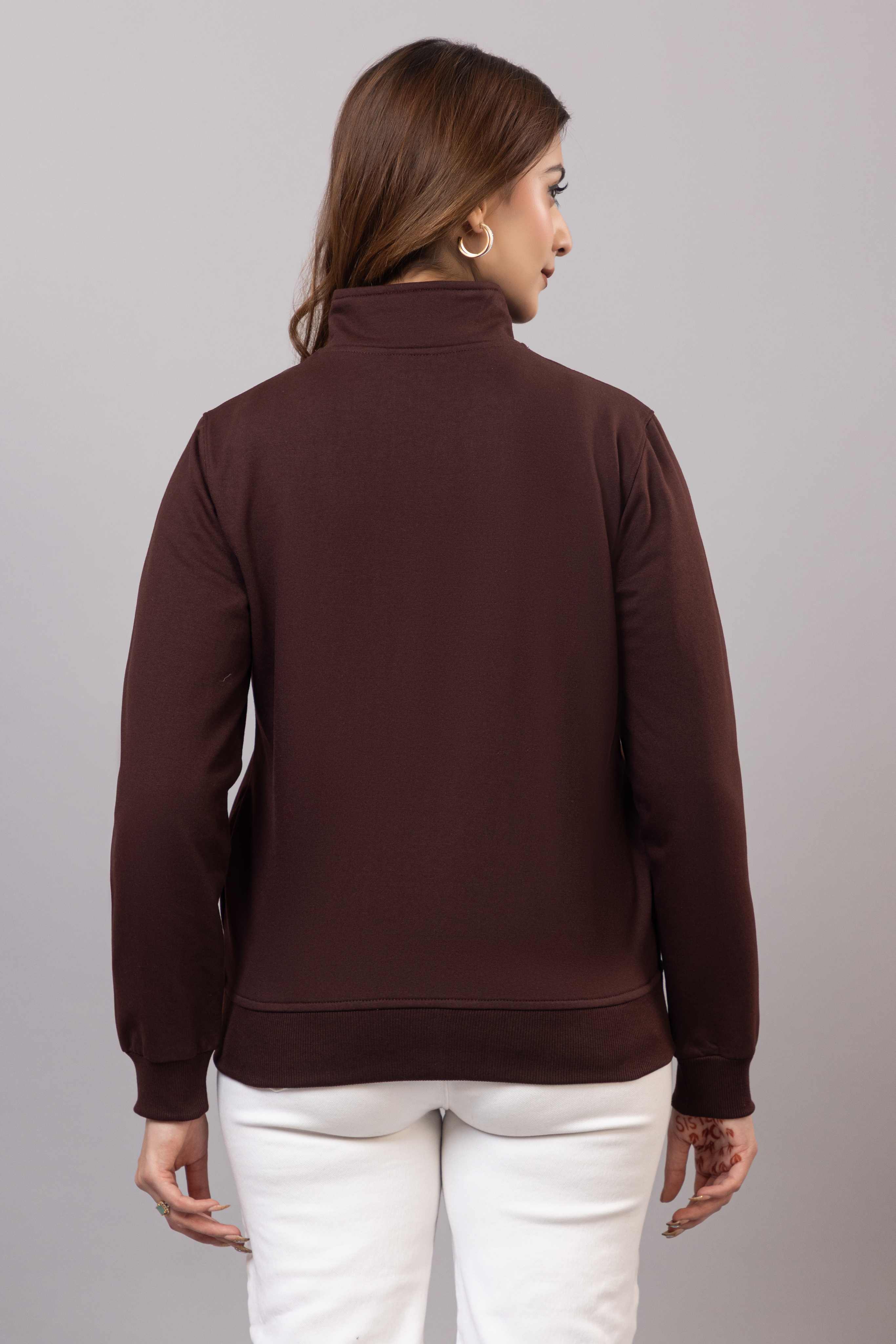 Coffee winter warm sweatshirt with ultimate comfort
