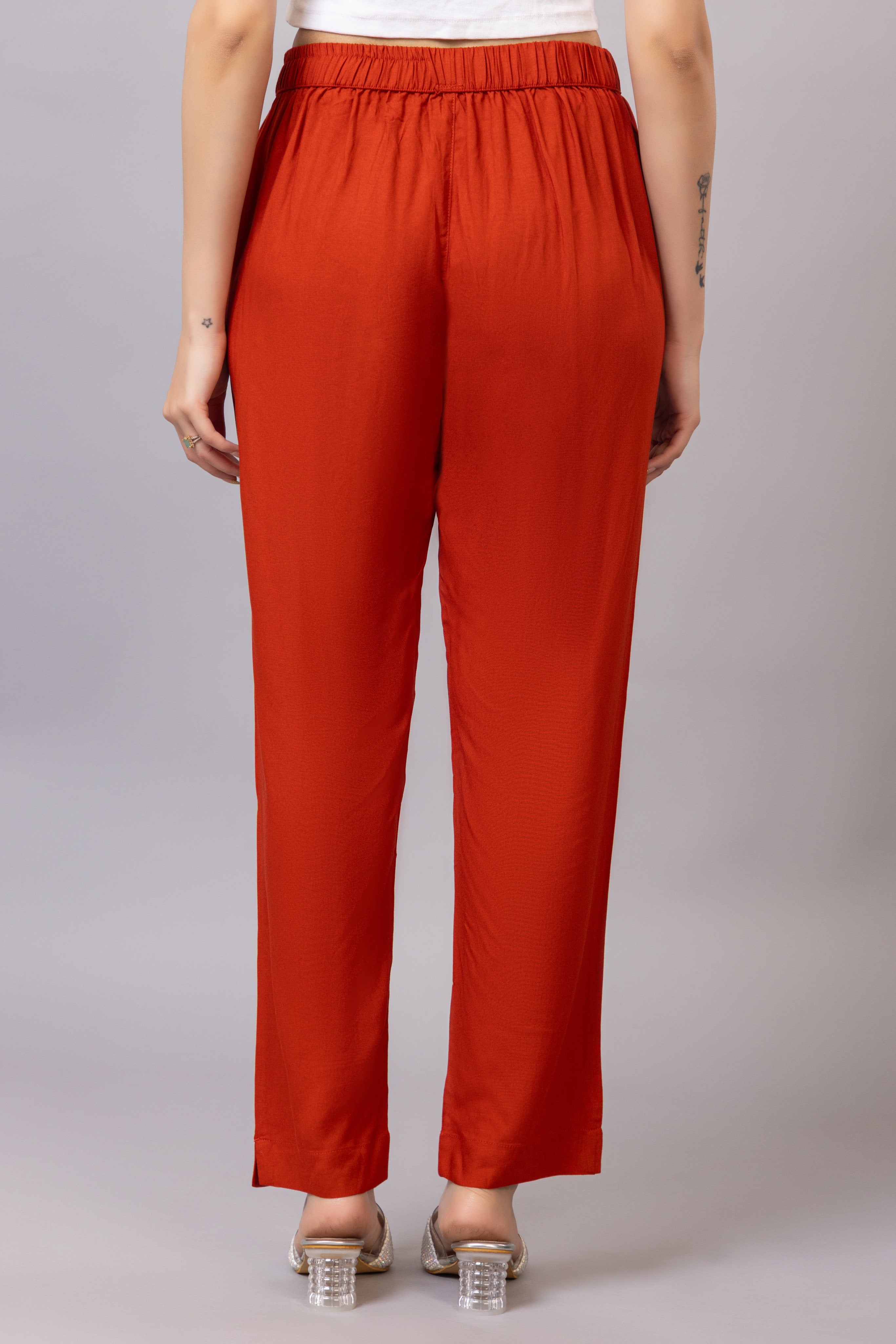 Rust rayon pant [ 100% Rayon, Liva Certified ]