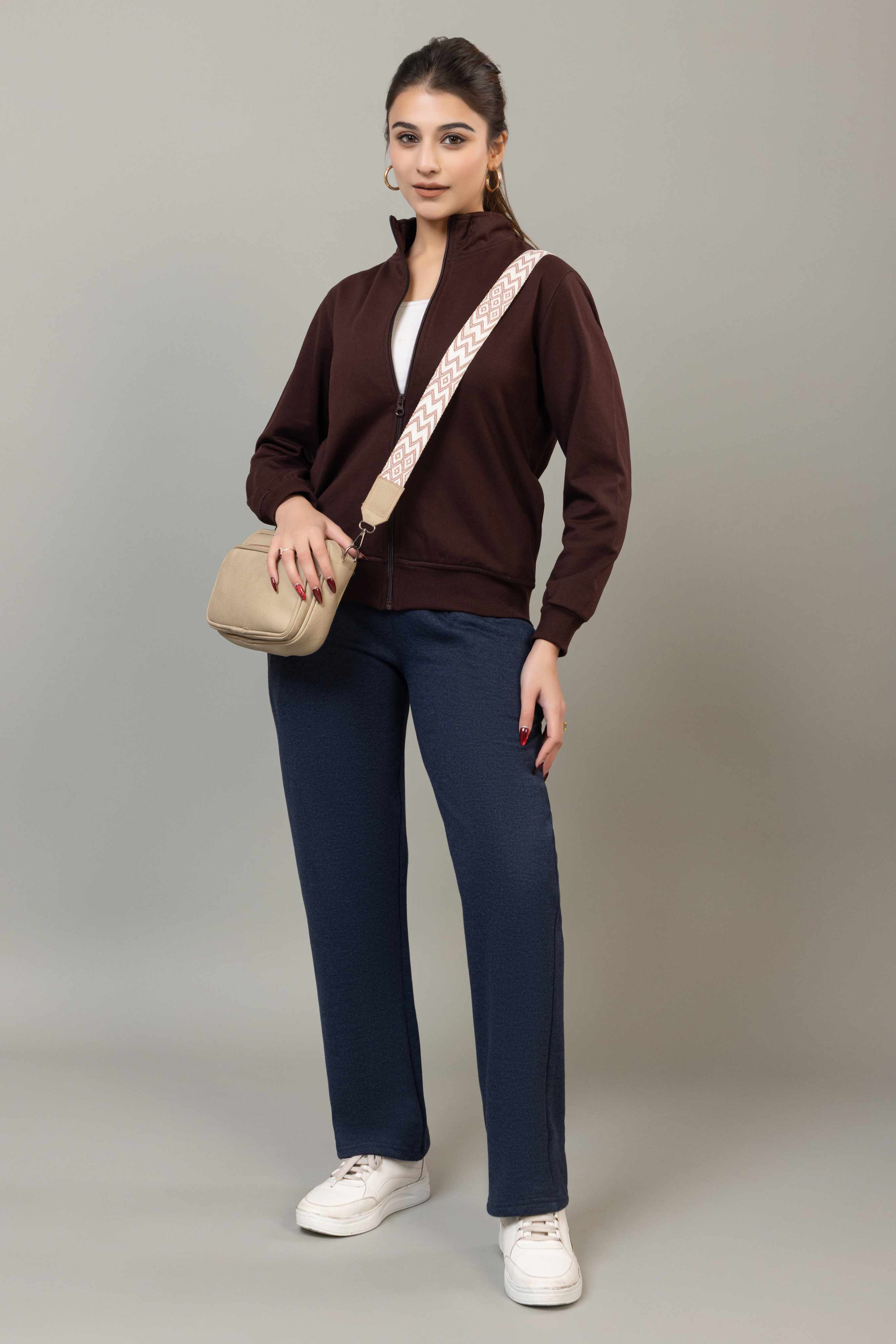 Winter warm straight fit pants