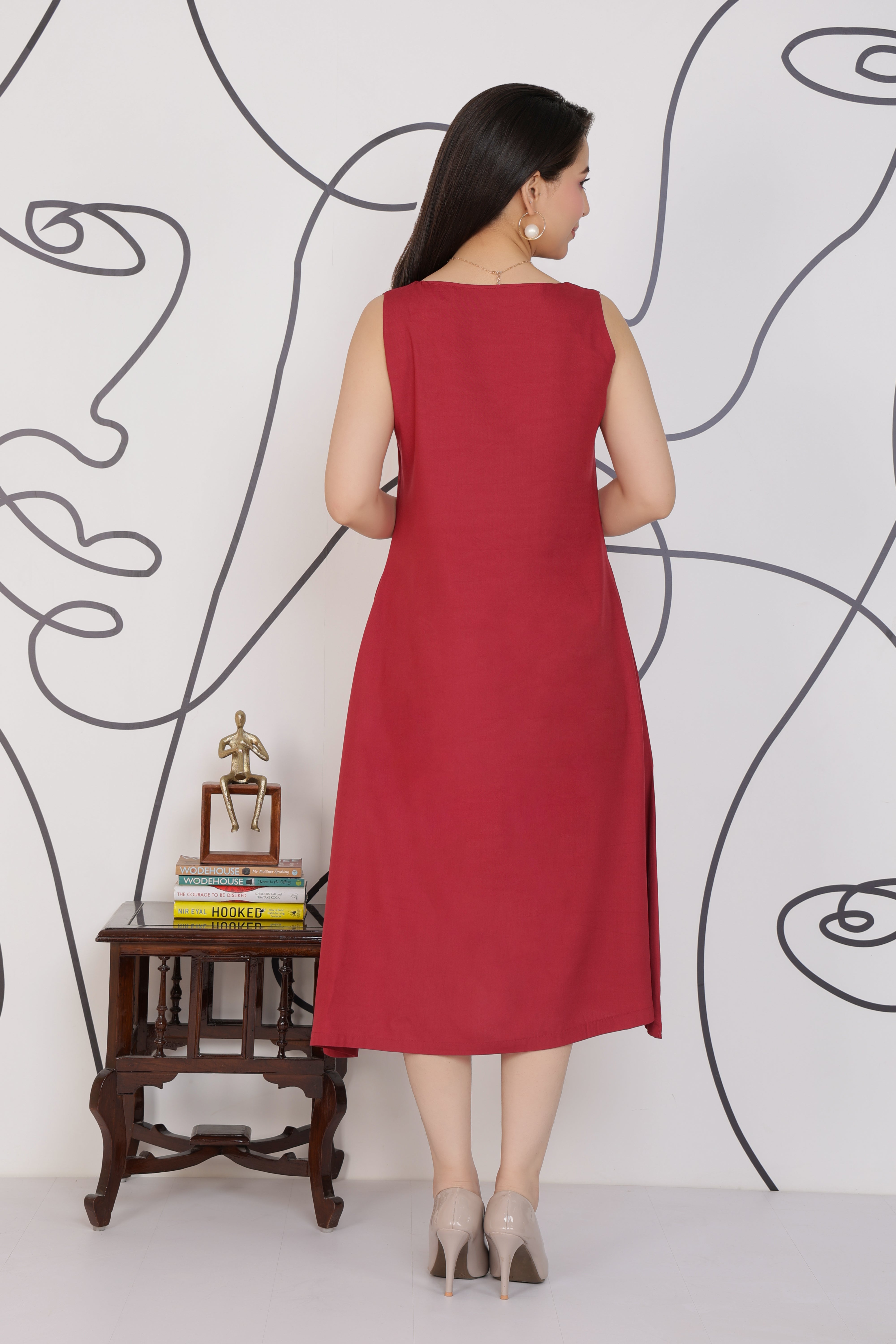 Onion rayon line dress with pocket [ Premium 100% Rayon, Liva Certified ]