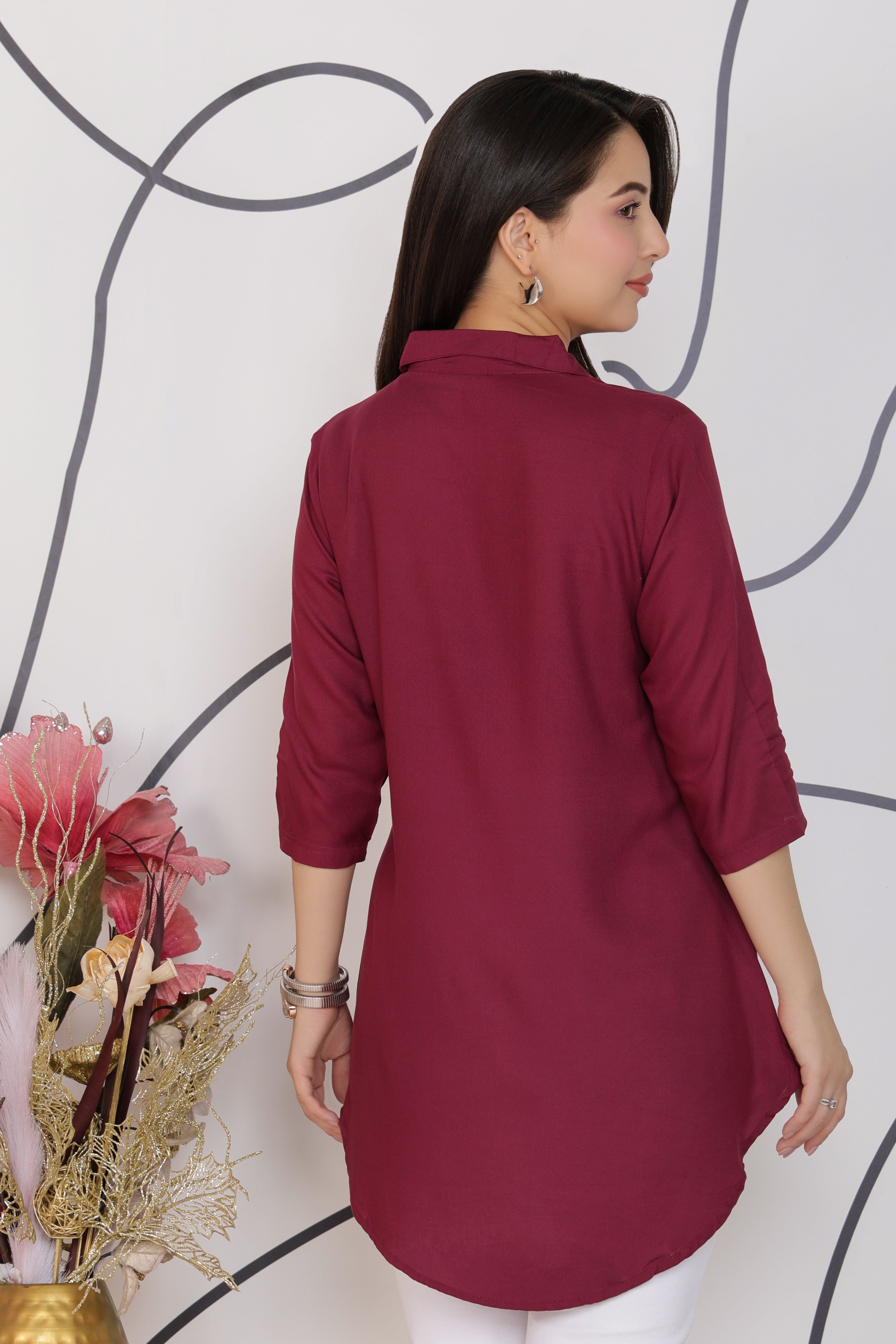 Onion rayon flare top [ Premium 100% Rayon, Liva Certified ]