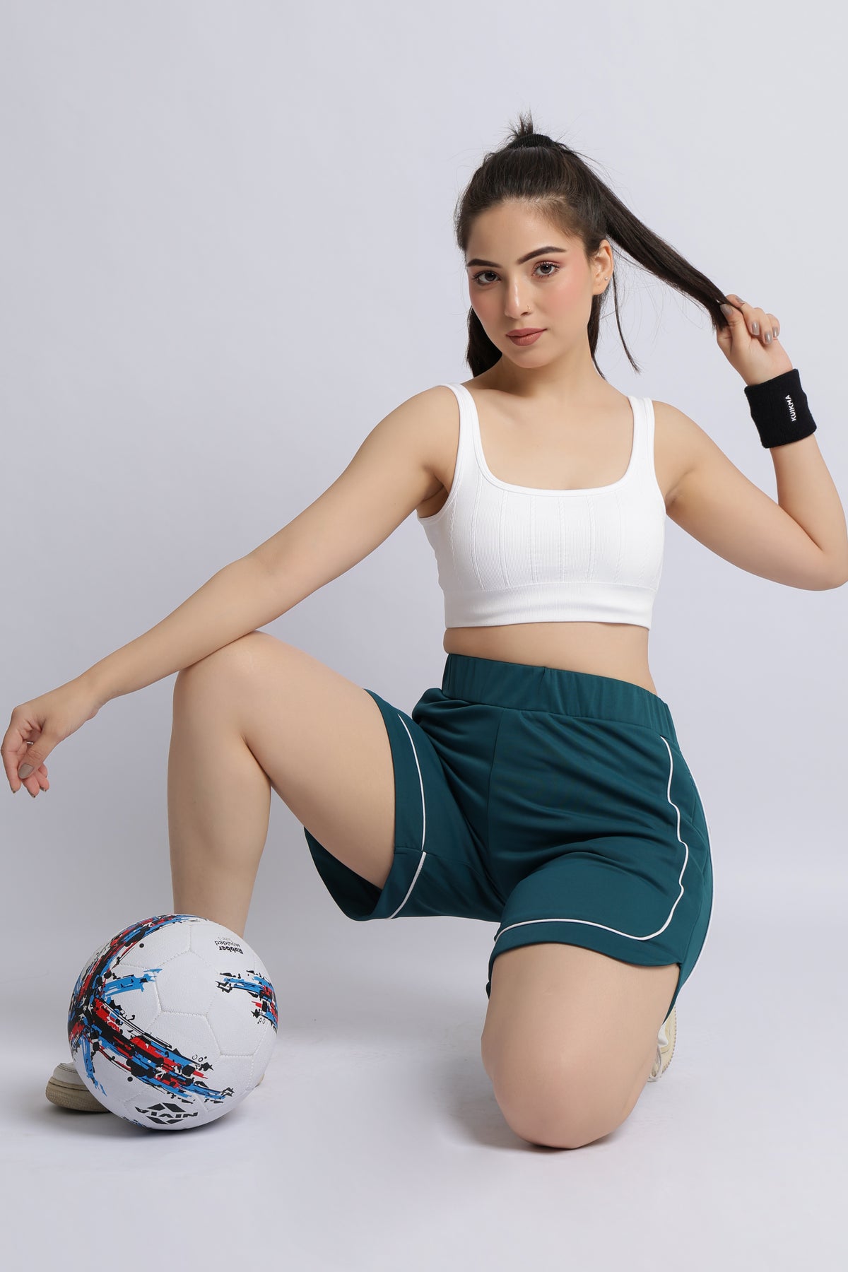 Teal active everyday shorts
