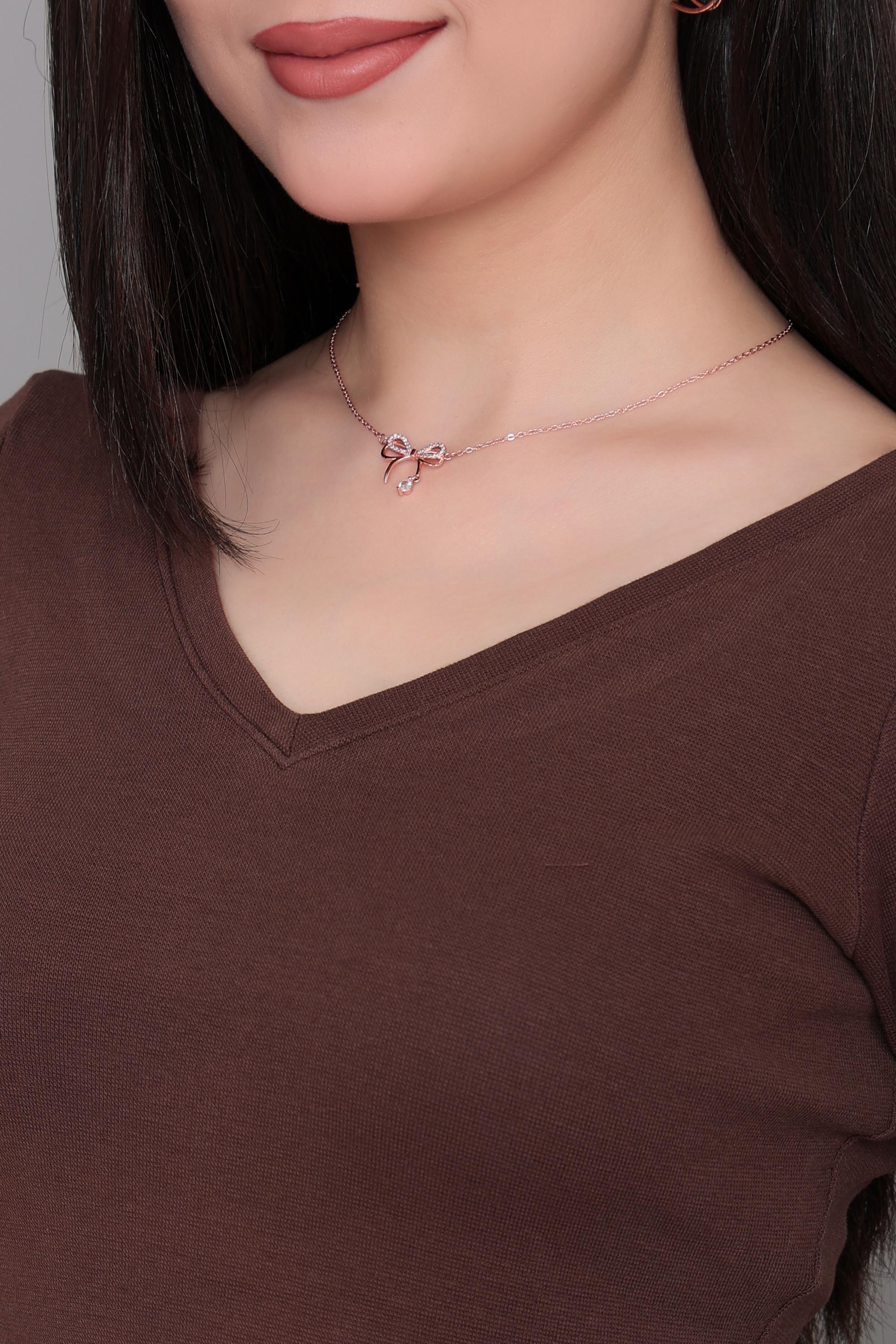 Coffee Rib V Neck Half Sleeve Blouse [ 100% USA HQ Cotton, 280 GSM non transparent fabric ]