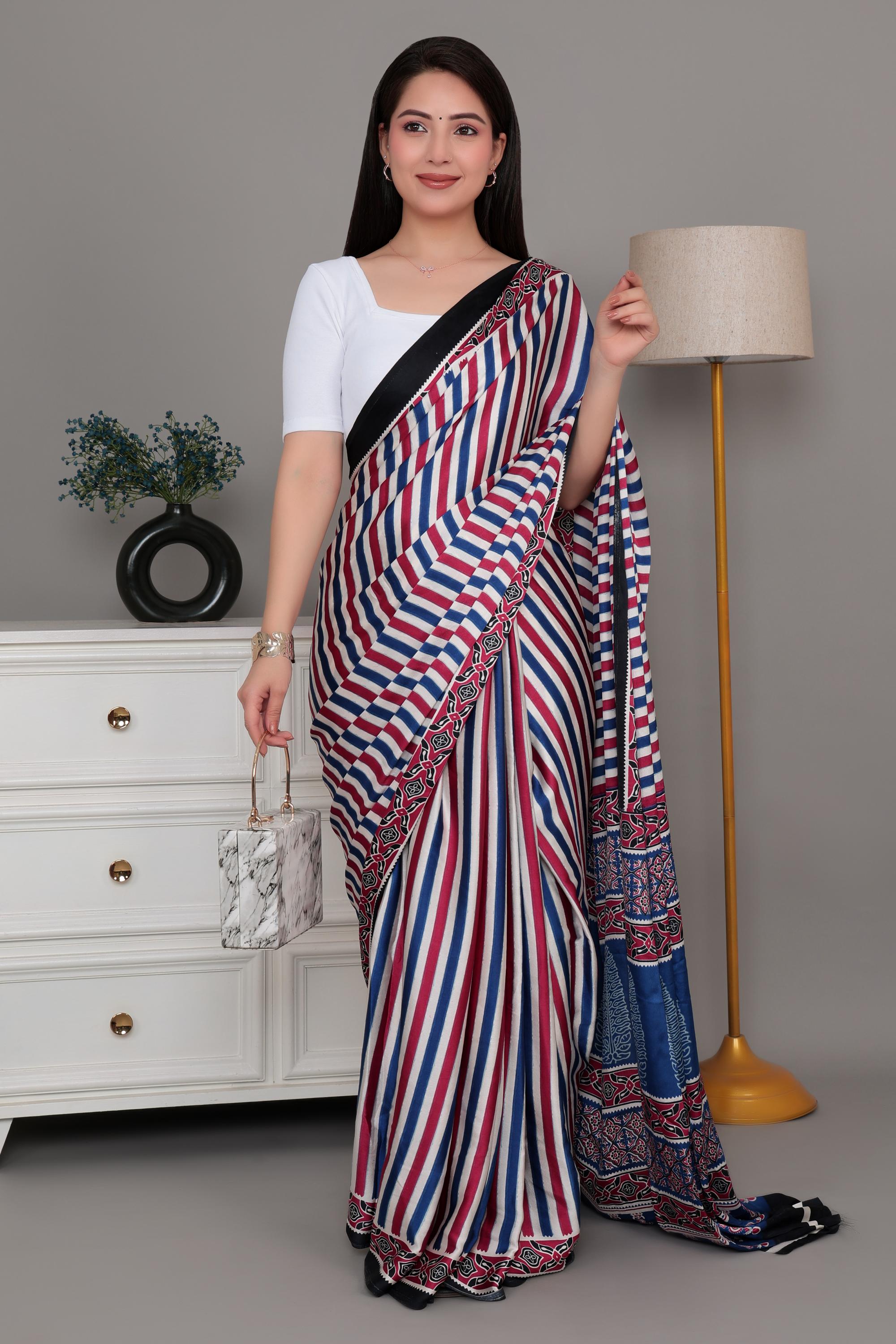 White Rib Square Neck Half Sleeve Blouse [ 100% USA HQ Cotton, 280 GSM non transparent fabric ]