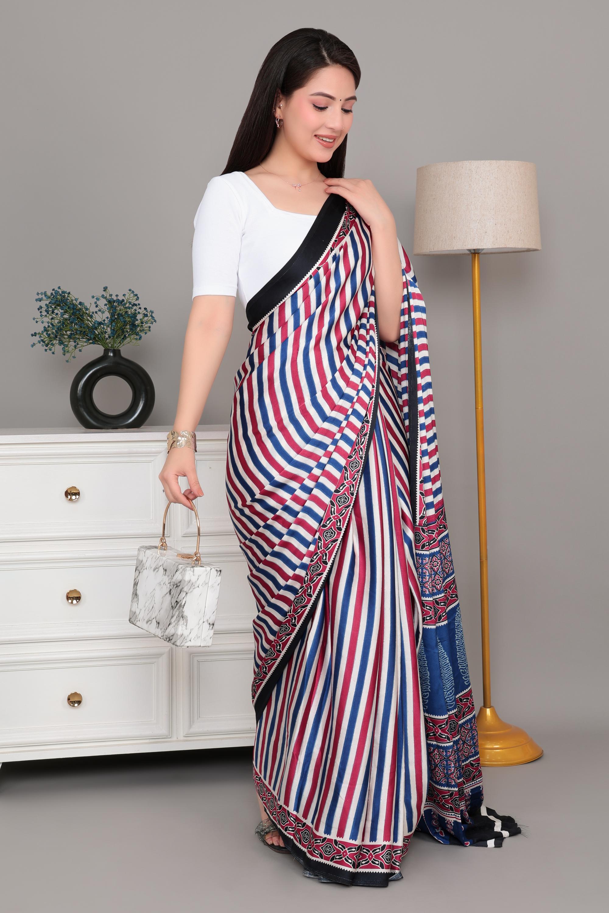 White Rib Square Neck Half Sleeve Blouse [ 100% USA HQ Cotton, 280 GSM non transparent fabric ]