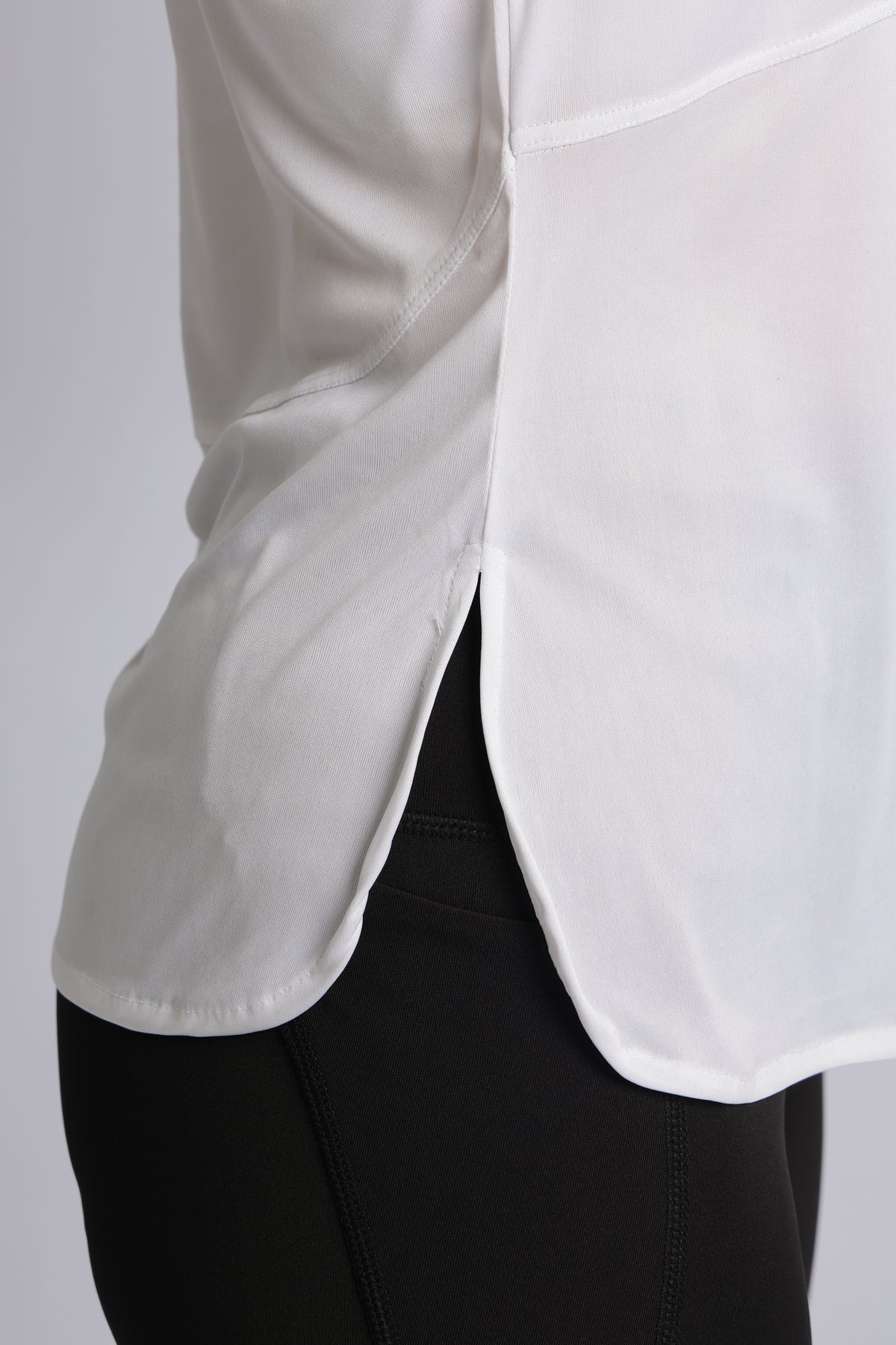 White active racer back vest